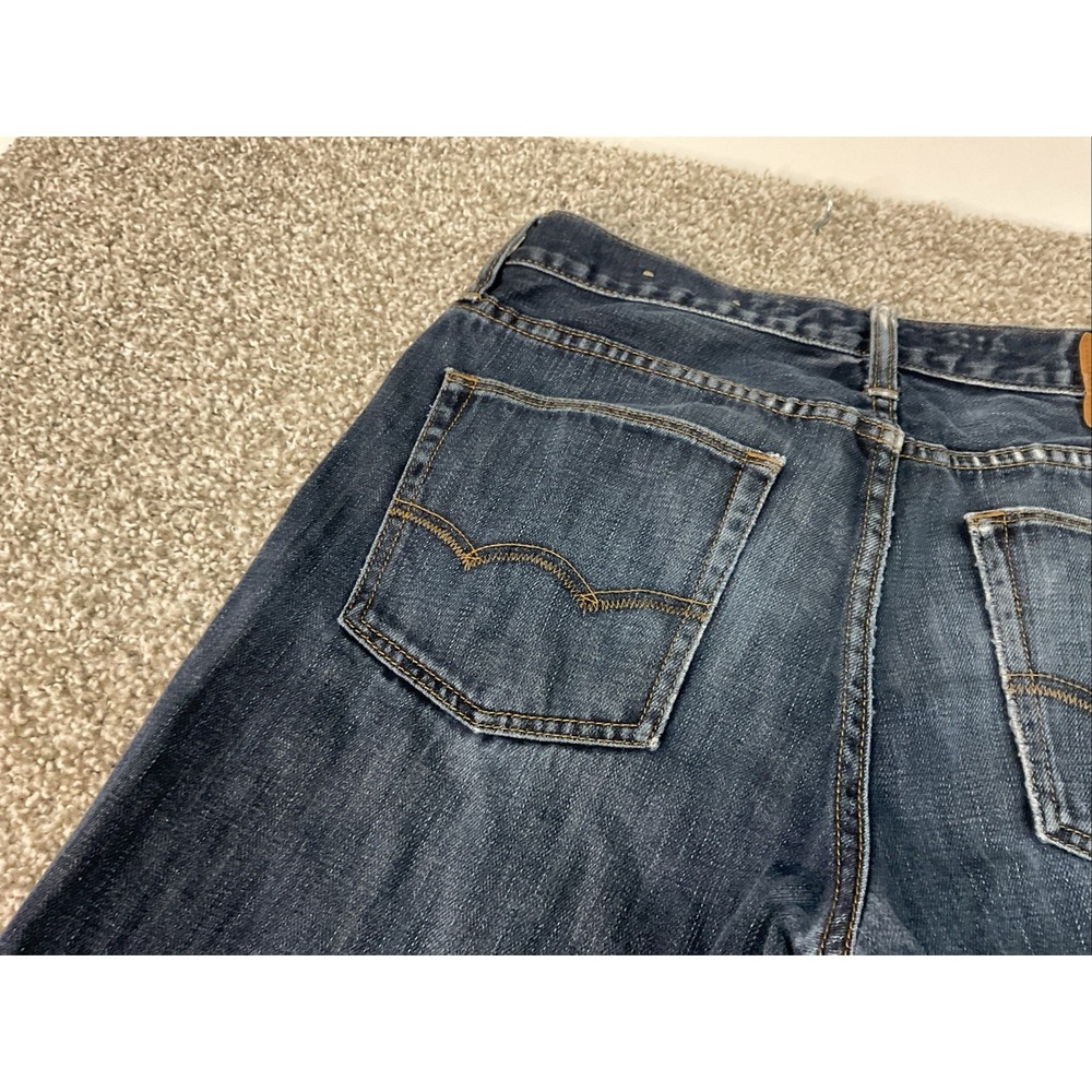 AE American Eagle Original Straight Leg Mens 30 x 32 Med Wash 100% Cotton - Picture 4 of 14